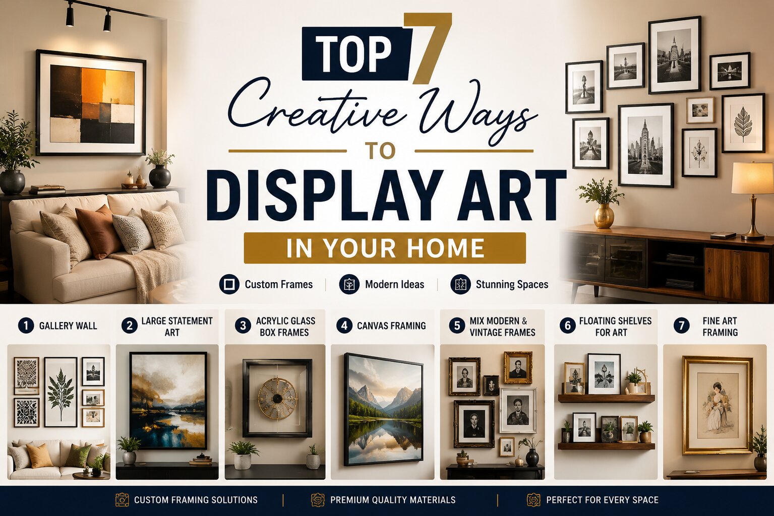 Top 7 Creative Ways to Display Art in Your Home